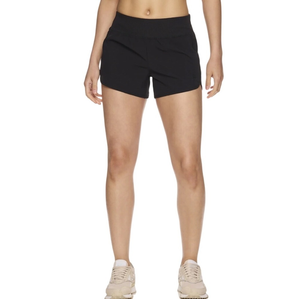 Reebok Women Black Athletic‎ Running Shorts Lightweight Performance Activewear